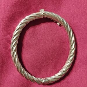 Sophisticated Silver Twisted Bracelet